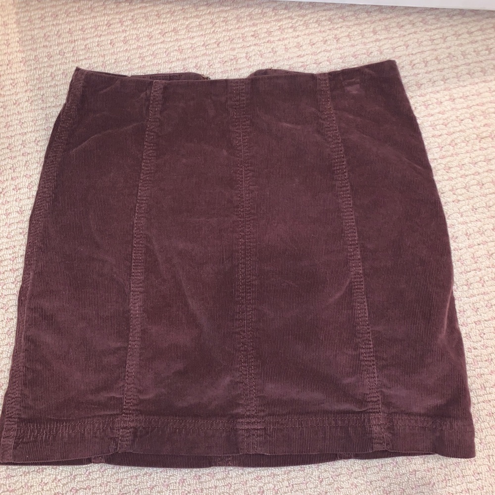 Corduroy free people skirt